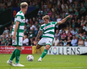 Charlie Cooper fires in a free-kick.