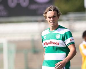 Luke McCormick in action for Yeovil Town.