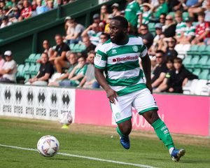 Junior Morias looks up for a pass.