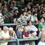 Yeovil Town fans in the Thatcher’s End at Huish Park.