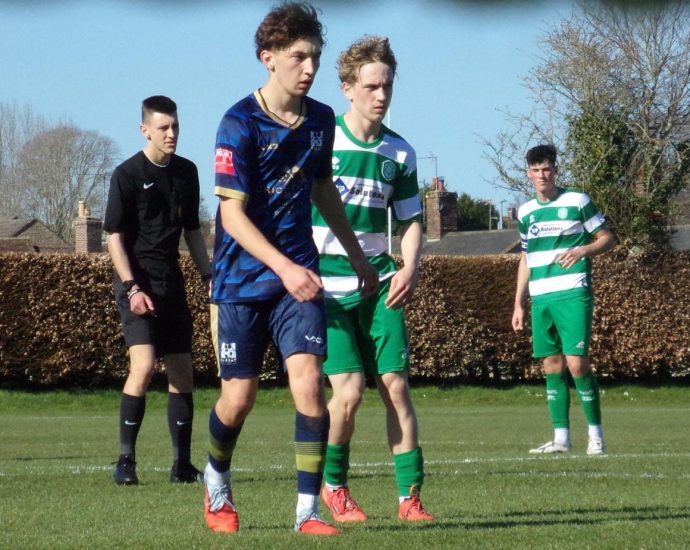 Ollie Hughes in action for Yeovil Under-19s. Picture courtesy of Matt Partridge.