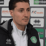 Brett McGavin gives his post-match media interview